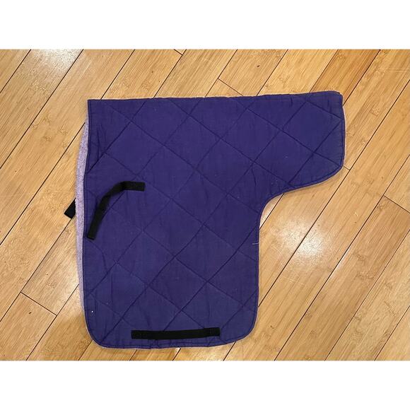 Solid Purple English Saddle Pad - Picture 2 of 4